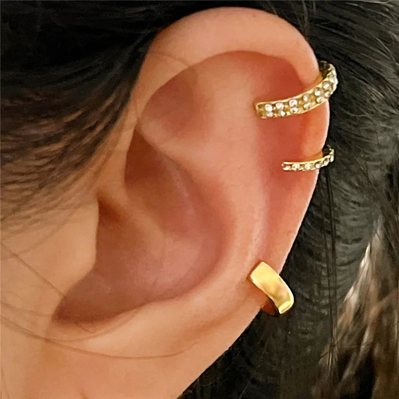 Non-Piercing Leaf Ear Cuff – Gold-Plated Clip-On Earring