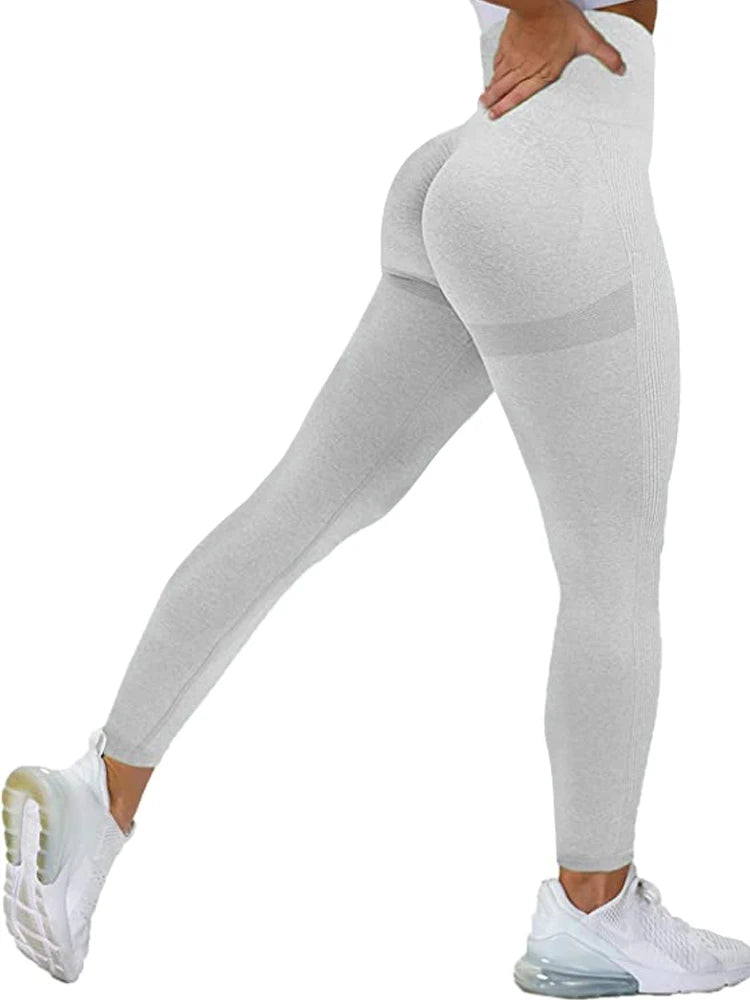 Seamless Tummy Control Leggings – High Waist Scrunch Fit for Workout & Shaping