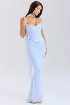 Strapless Two-Piece Maxi Set