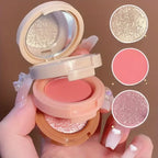 3in1 Blush Palette Pressed Highlighter Palette LongLasting Waterproof Matte Highlighter Shimmer  Blush Makeup