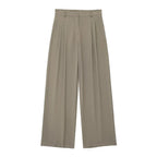 Women’s 2-Piece Office Set – Halter Vest Top & High Waist Wide-Leg Pants with Pockets