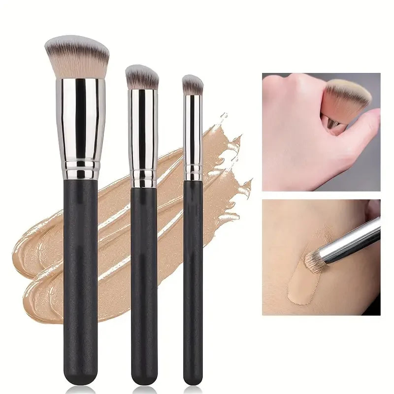 Multifunction Foundation & Concealer Brush – Dense Nose Contour & Blush Brush for Travel