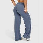 Ultra Soft Straight-Leg Yoga Pants – Mid-Waist Naked Feel Sport Trousers for Women