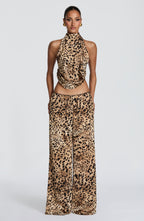 Hazel Top - Leopard Print