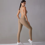 Sculpting Workout Bodysuit – Crisscross Back, Core & Glutes Shaping