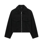 Tweed Cropped Zip Jacket – Urban Smart Casual