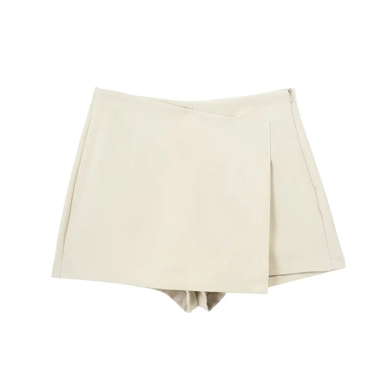 VantaWrap Mini Skort – Sleek High-Waist Illusion Skirt Shorts