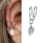 Non-Piercing Leaf Ear Cuff – Gold-Plated Clip-On Earring