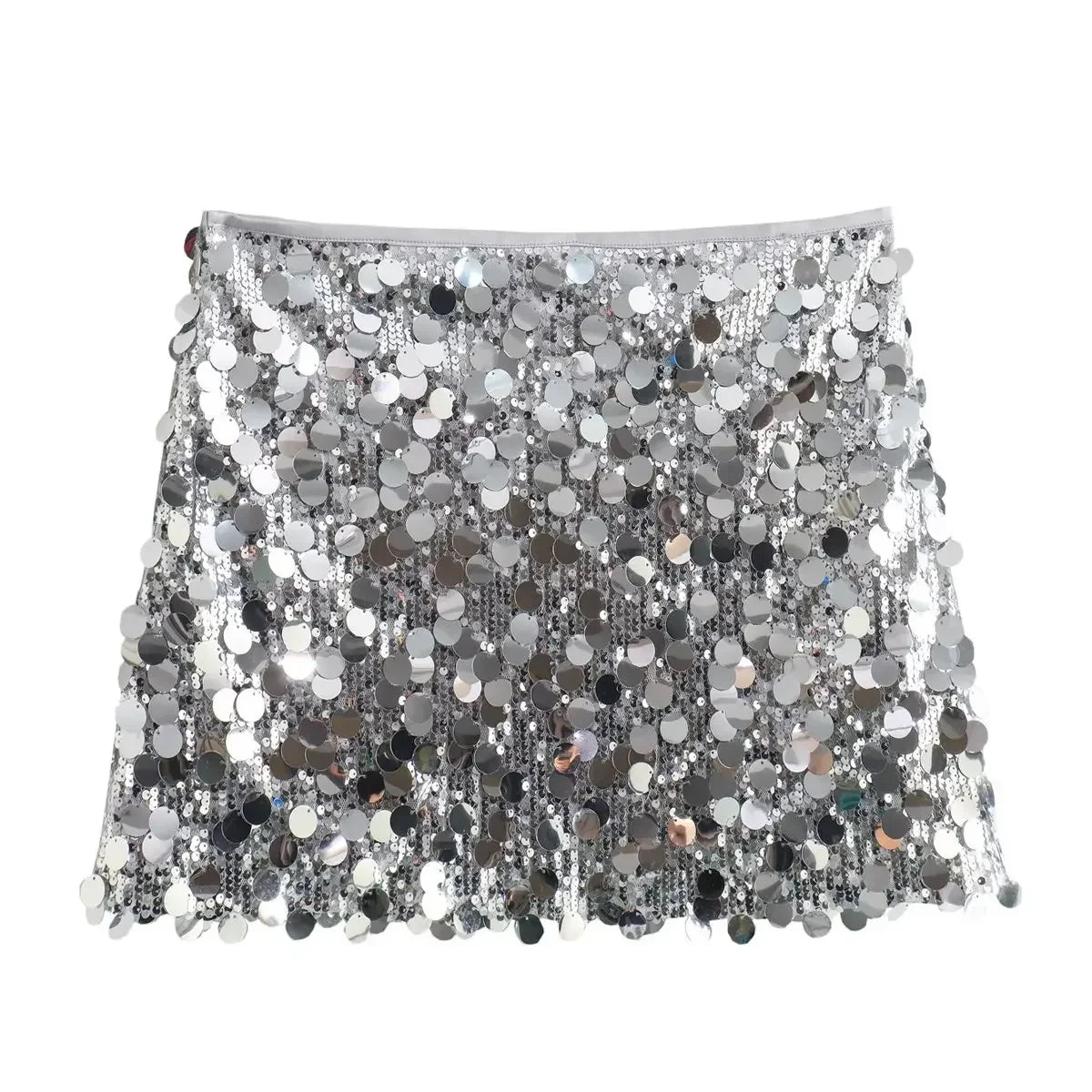 Mini-Paillettenrock – Glitzernder Slim-Fit-Party-Look