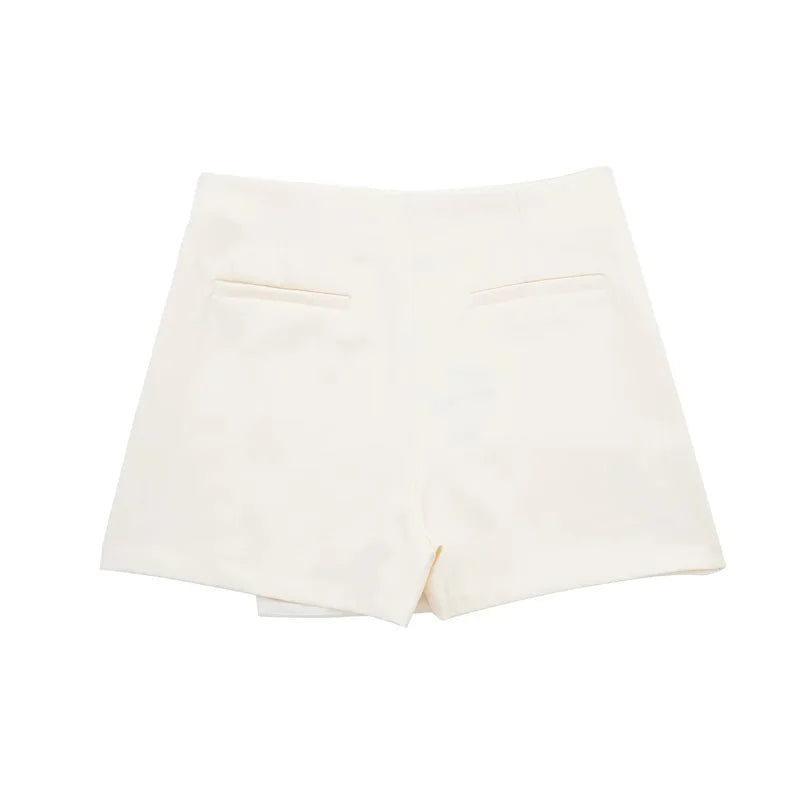 VantaWrap Mini Skort – Sleek High-Waist Illusion Skirt Shorts