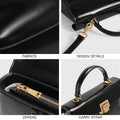 Luxury Genuine Leather Crossbody Bag – Versatile Messenger Handbag with Scarf Decor for Women