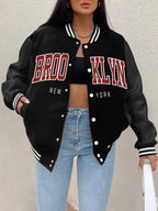 Brooklyn Varsity Jacket – Oversized Baseball College Bomber