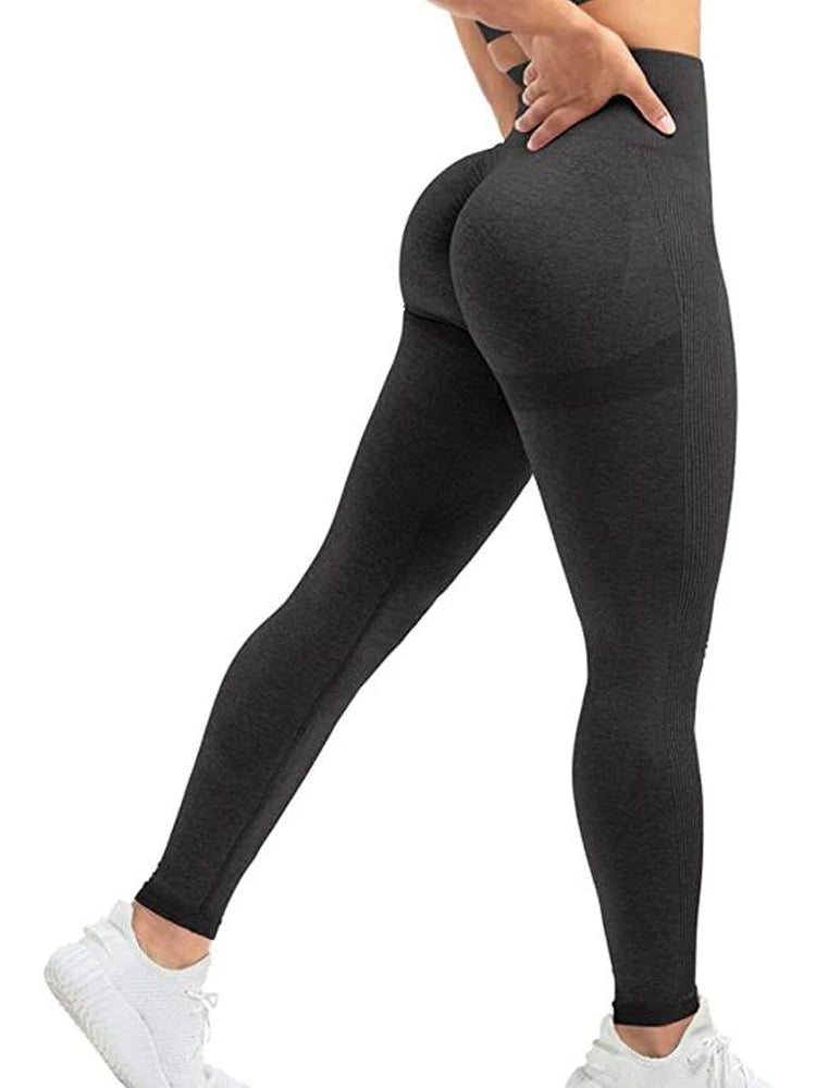 Seamless Tummy Control Leggings – High Waist Scrunch Fit for Workout & Shaping