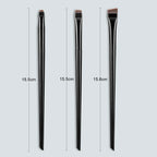 3-Piece Eyeliner & Eyebrow Brush Set – Ultra-Thin, Angled Makeup Brushes with Wooden Handle