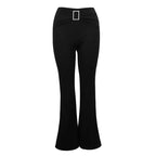 Sexy Summer Sequin Flared Pants for Women – Slim Fit Clubwear Trousers