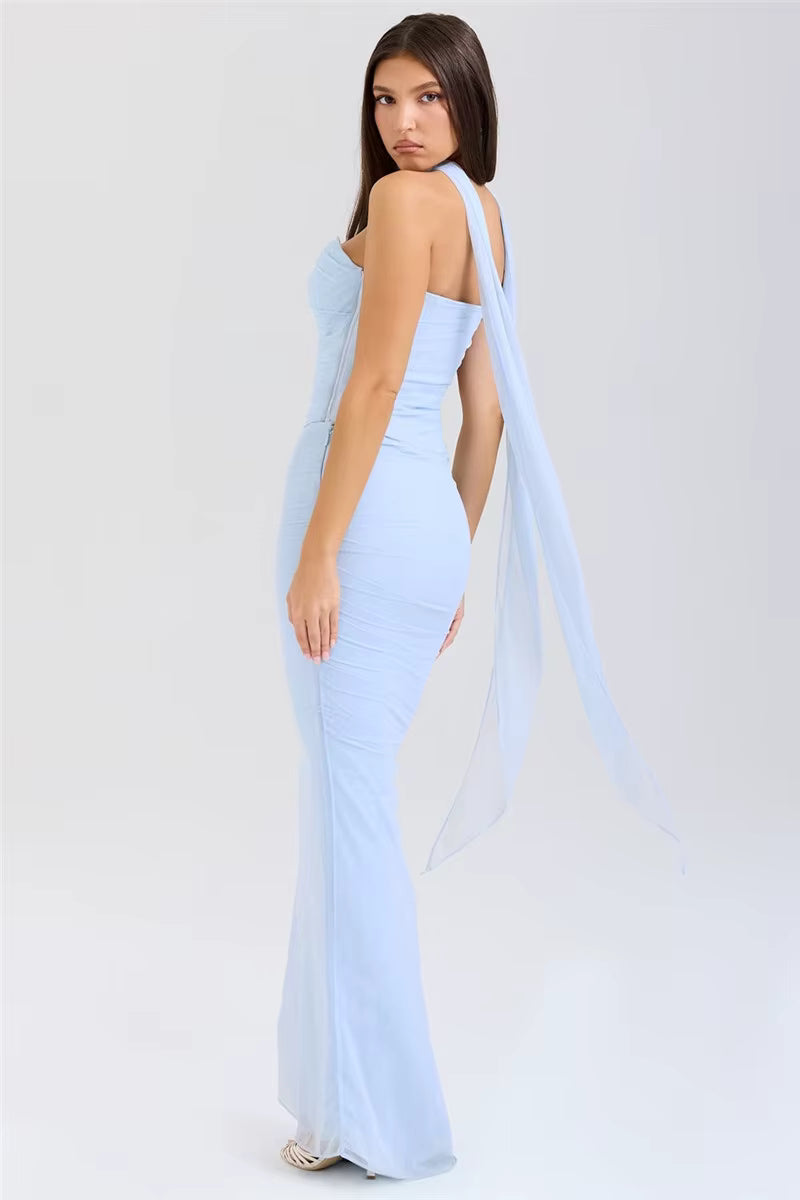 Strapless Two-Piece Maxi Set