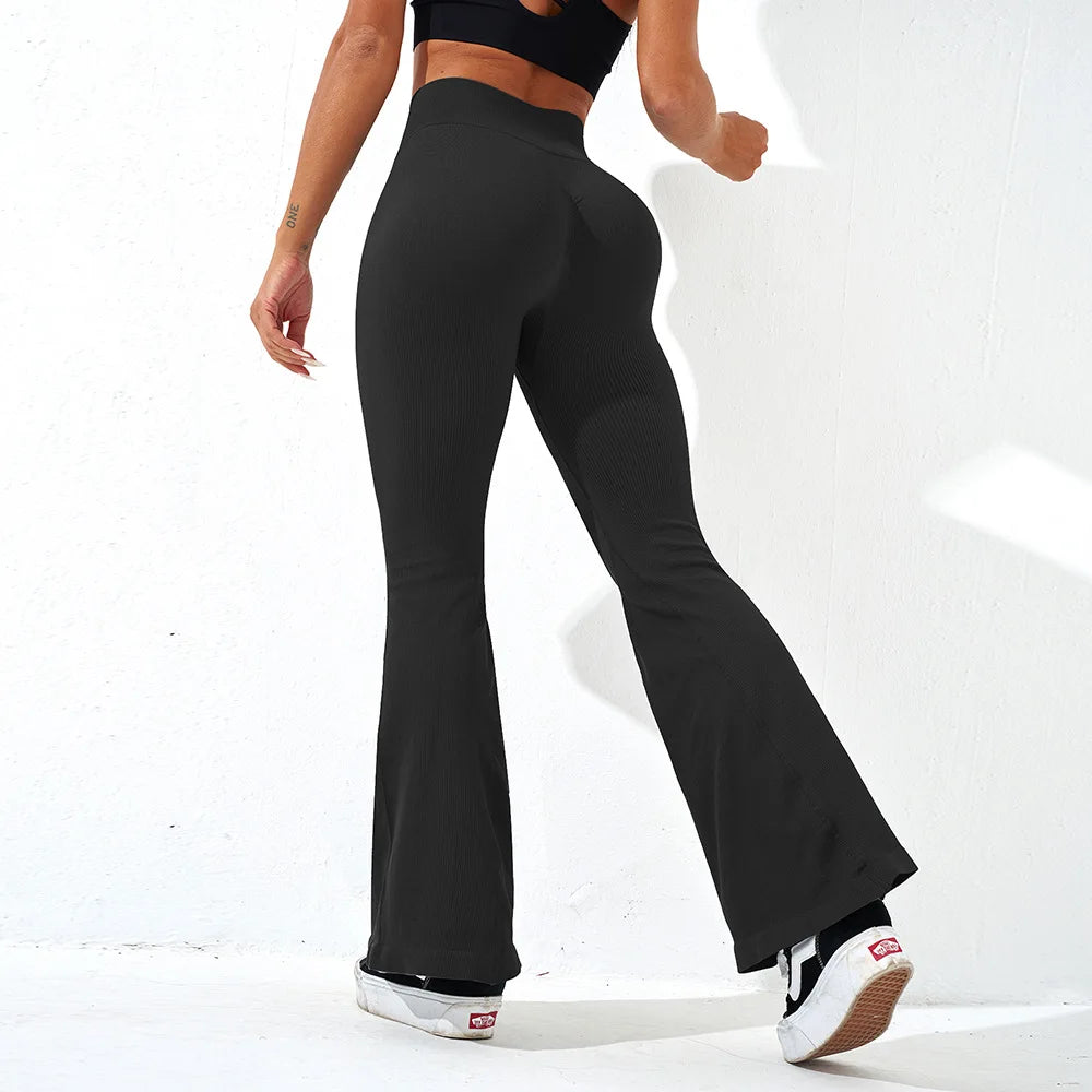 Seamless High-Waist Booty Lift Knit Leggings – Ankle-Length Sportswear