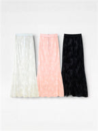 Double-Breasted Blazer & Sheer Skirt Set