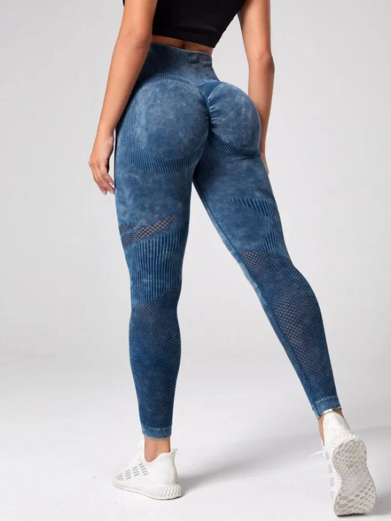 High-Waist Seamless Scrunch Yoga Leggings