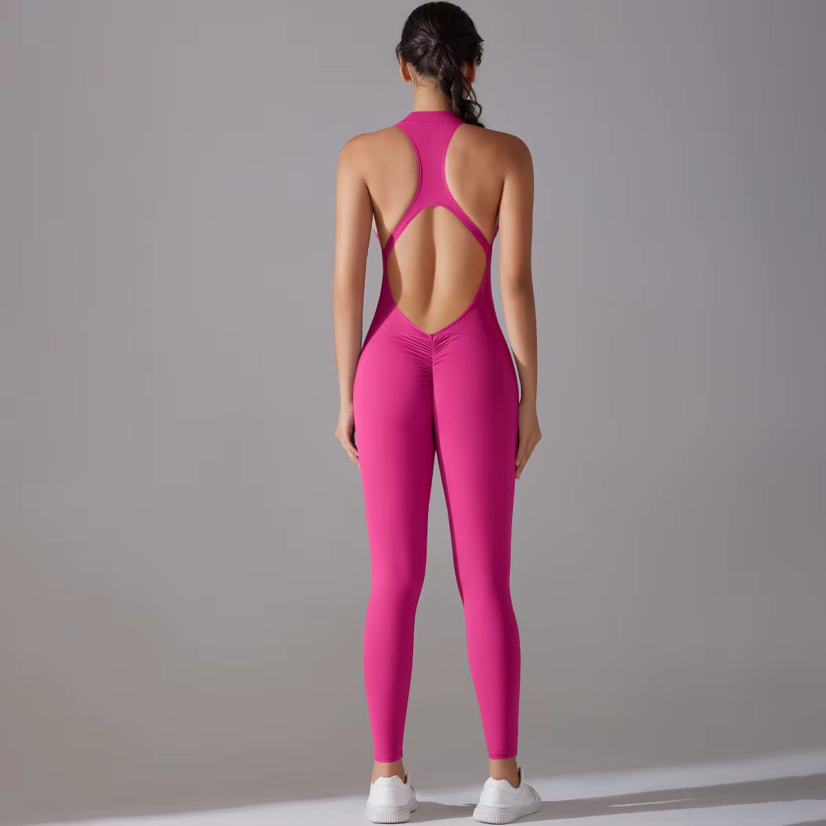 Sculpting Workout Bodysuit – Crisscross Back, Core & Glutes Shaping