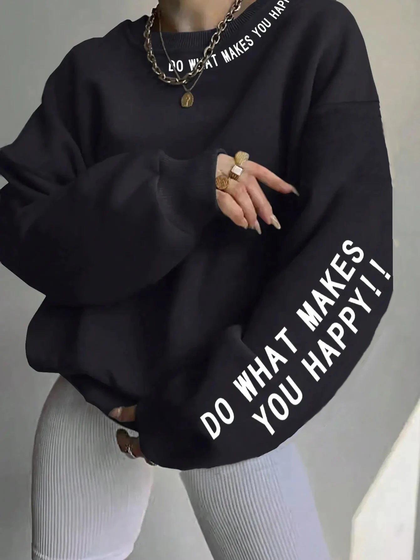Oversized Crewneck with Print