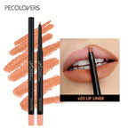 Crayon à lèvres mat waterproof – Contour des lèvres longue tenue | 12 couleurs hydratantes