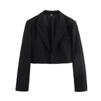 Cropped Blazer – Tailored Minimal Jacket for Women