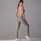 Sculpting Workout Bodysuit – Crisscross Back, Core & Glutes Shaping