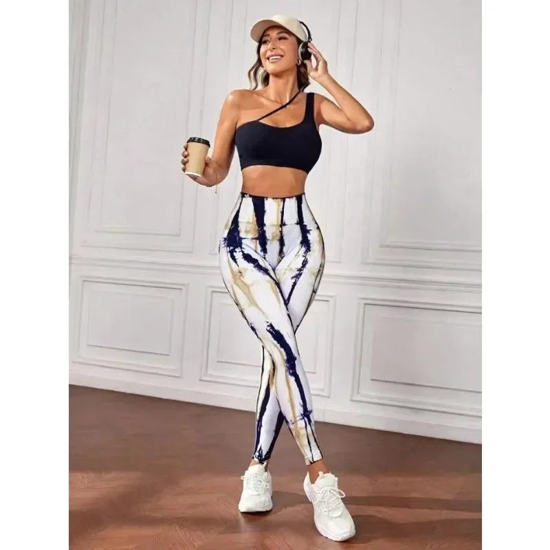 Seamless Tie-Dye Leggings – High-Waist Booty-Lift Fit