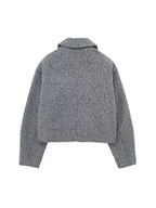 Tweed Cropped Zip Jacket – Urban Smart Casual