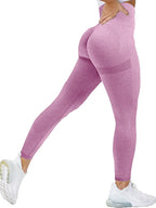 Seamless Tummy Control Leggings – High Waist Scrunch Fit for Workout & Shaping