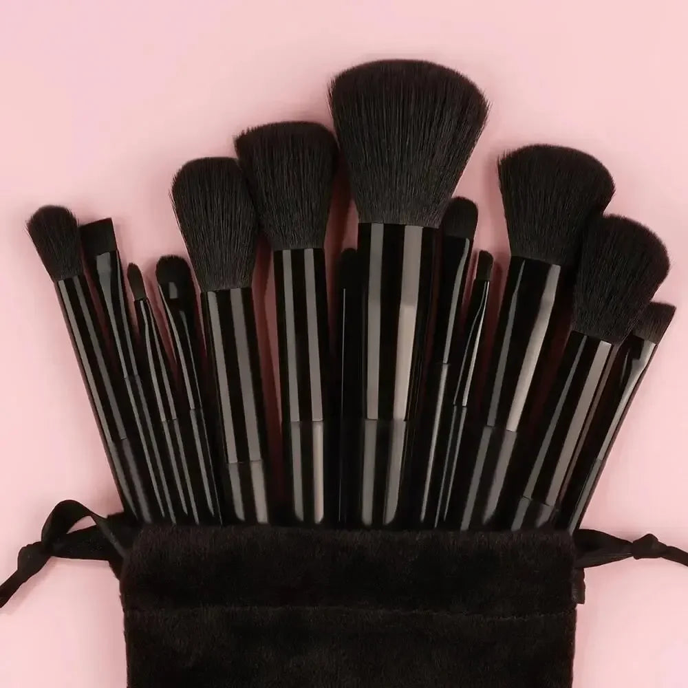 13–16 Pcs Professional Makeup Brush Set – Soft Nylon Foundation & Eyeshadow Blending Tools