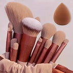 13–16 Pcs Professional Makeup Brush Set – Soft Nylon Foundation & Eyeshadow Blending Tools