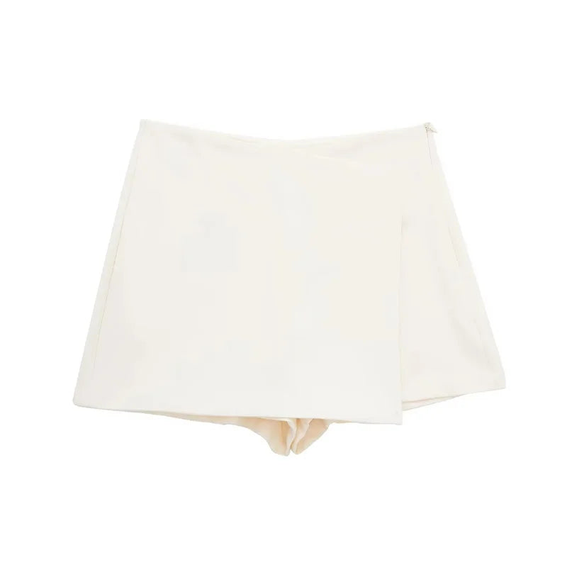 VantaWrap Mini Skort – Sleek High-Waist Illusion Skirt Shorts