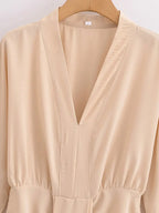 SandAura Draped Dress