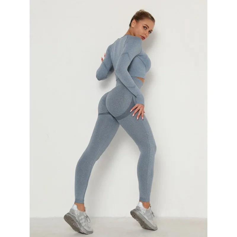 Seamless Tummy Control Leggings – High Waist Scrunch Fit for Workout & Shaping