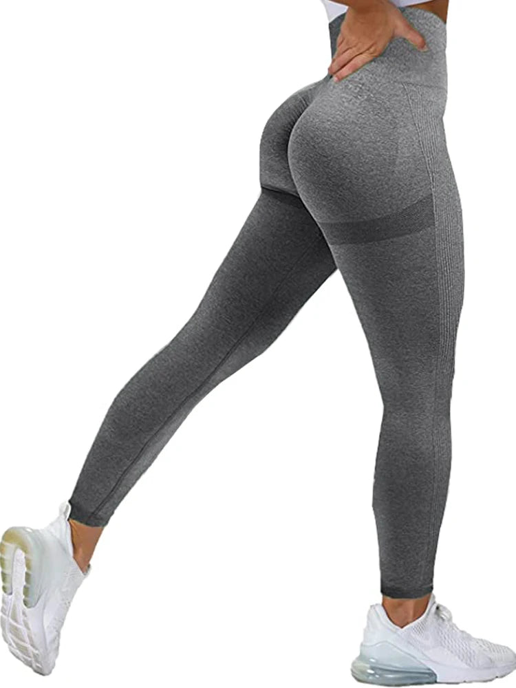 Seamless Tummy Control Leggings – High Waist Scrunch Fit for Workout & Shaping