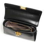 Luxury Genuine Leather Crossbody Bag – Versatile Messenger Handbag with Scarf Decor for Women