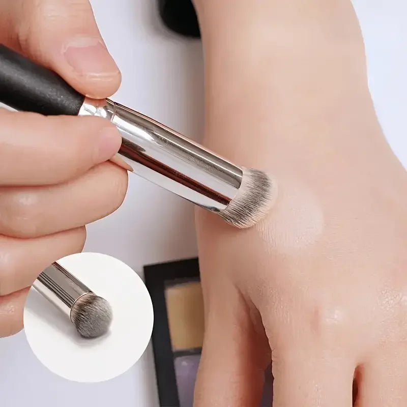 Multifunction Foundation & Concealer Brush – Dense Nose Contour & Blush Brush for Travel