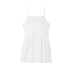 Elegant Square Neck Sleeveless Mini Dress – Elegant Backless Style
