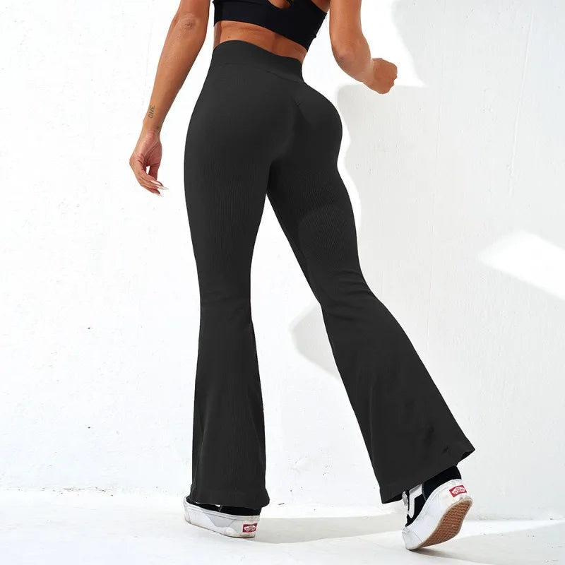 Seamless High-Waist Booty Lift Knit Leggings – Ankle-Length Sportswear
