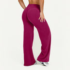 Ultra Soft Straight-Leg Yoga Pants – Mid-Waist Naked Feel Sport Trousers for Women