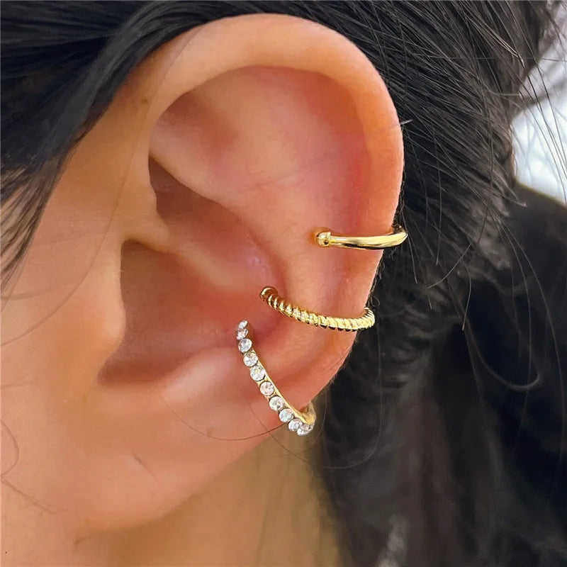 Non-Piercing Leaf Ear Cuff – Gold-Plated Clip-On Earring