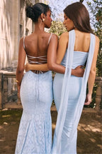 Strapless Two-Piece Maxi Set