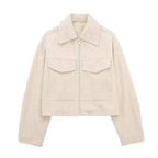 Tweed Cropped Zip Jacket – Urban Smart Casual