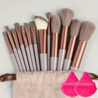 13–16 Pcs Professional Makeup Brush Set – Soft Nylon Foundation & Eyeshadow Blending Tools