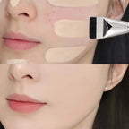 Flat-Head Foundation Brush – Ultra-Thin Traceless Makeup Brush for Smooth, Flawless Base | Wool Fiber & Metal Handle