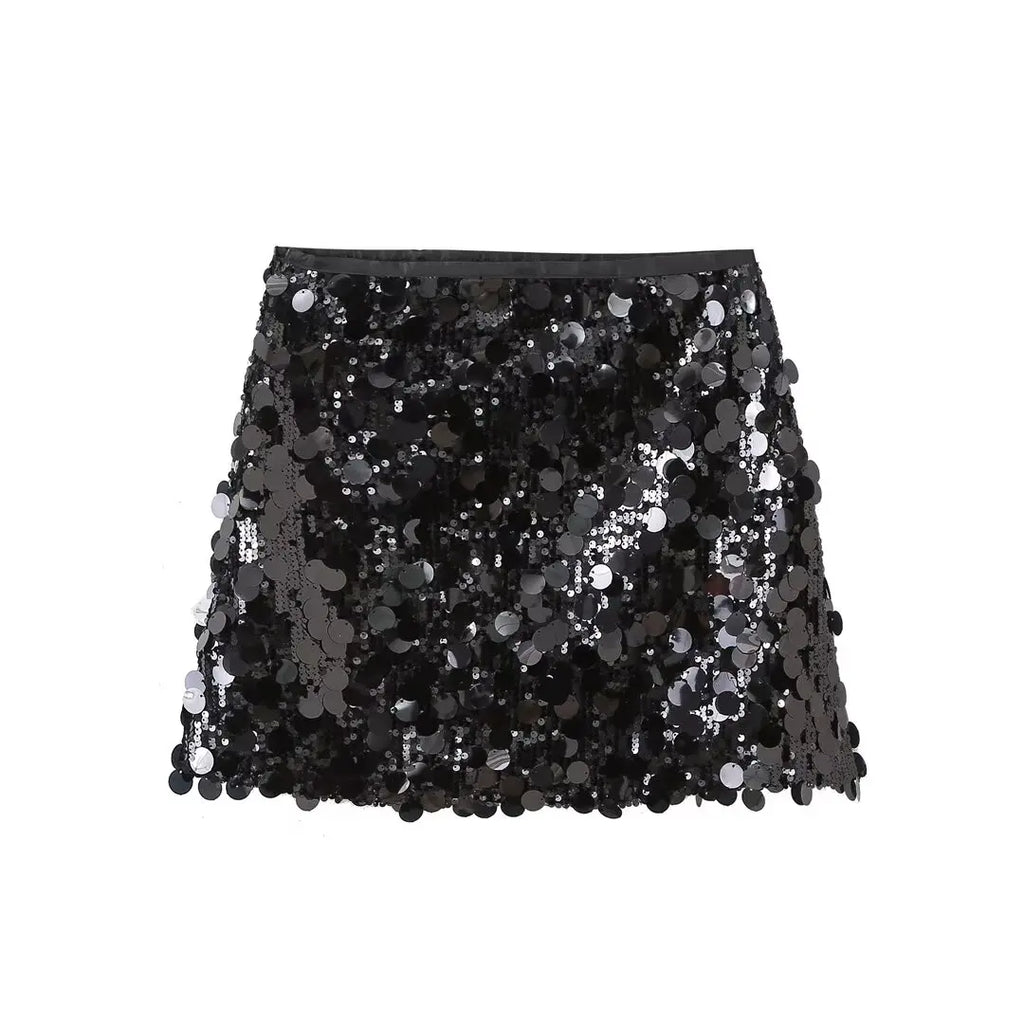 Mini Sequin Skirt – Sparkly Slim-Fit Party Look