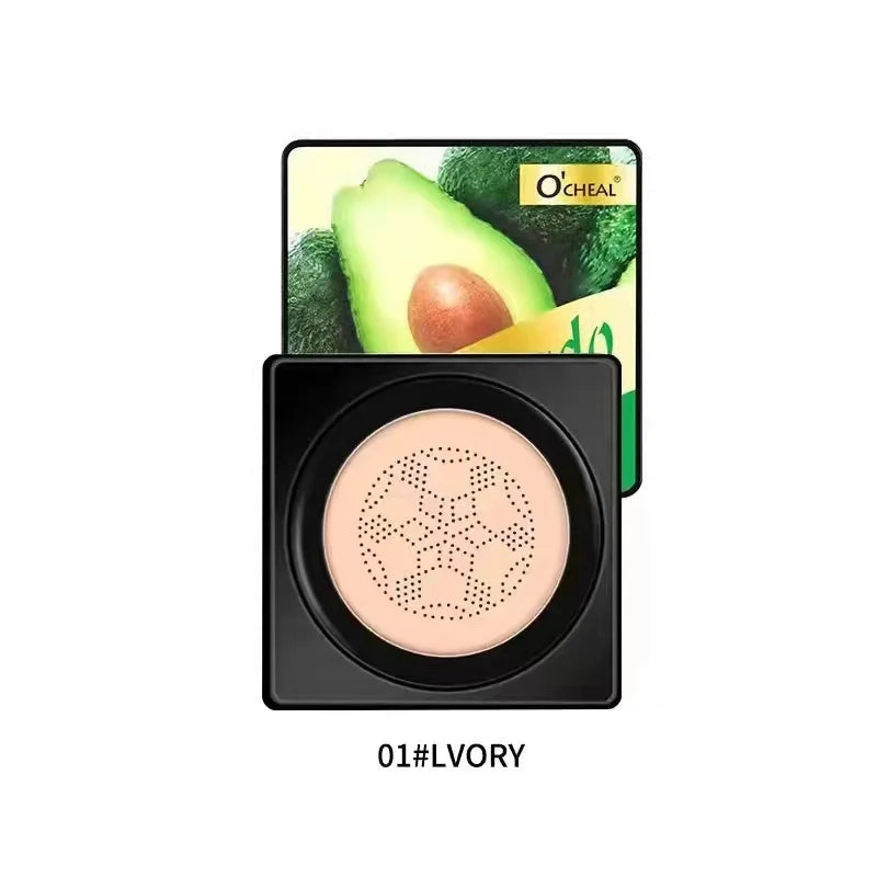 OCHEAL Mushroom Head BB Cream – Concealer Cushion Foundation with Puff | Waterproof, Brightening & Long-Lasting | 20g