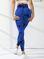 Tummy Control Tie-Dye Leggings – Seamless Workout Fit